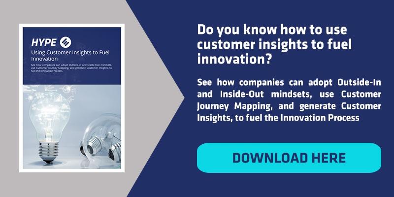 CTA to download HYPE E-book about customer insights for innovation